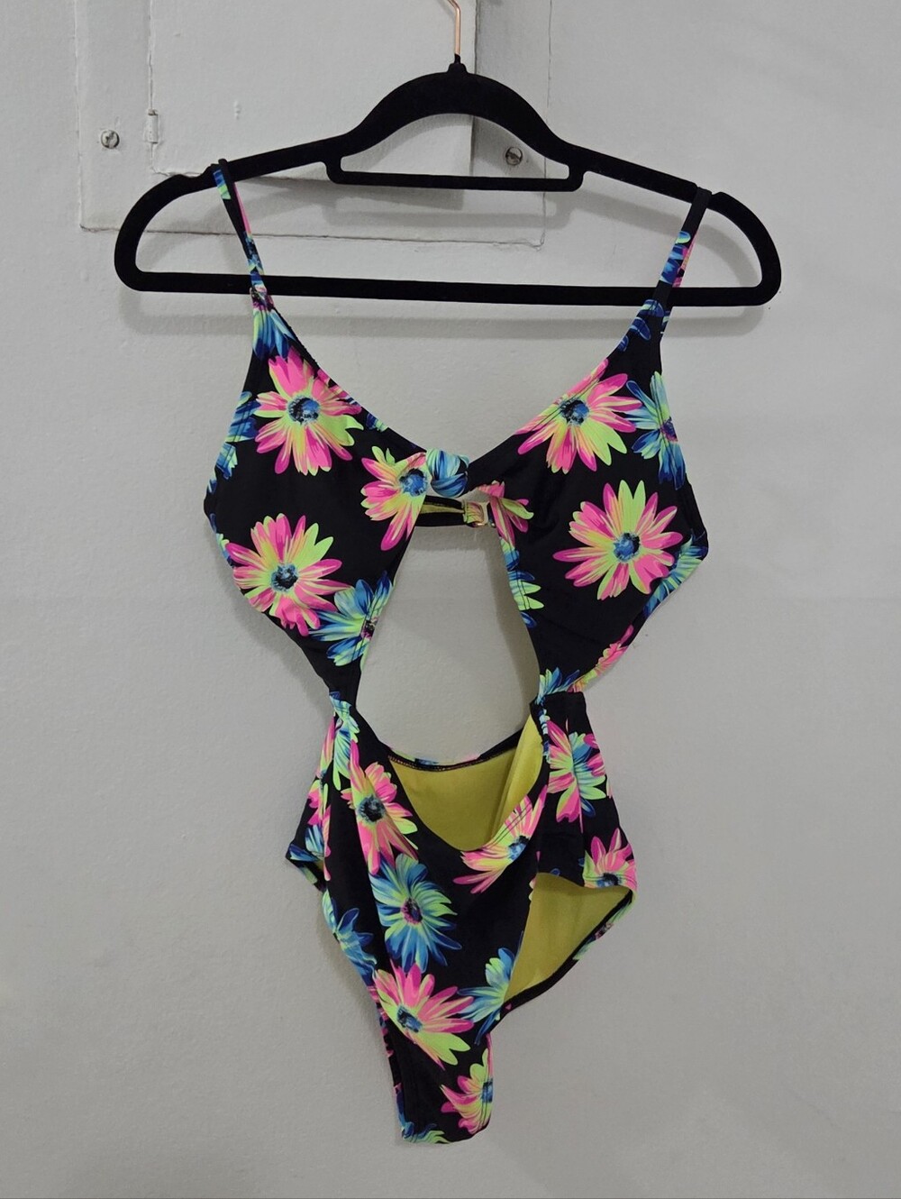 California Waves Daisy Cutout Bathing Suit